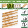 Bamboo Drawer Dividers with 12 Inserts, 16.3-22inches, Expandable Kitchen Drawer Organizer 6 Pack